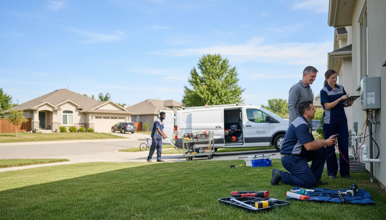Tankless water heater service in Sunray, TX